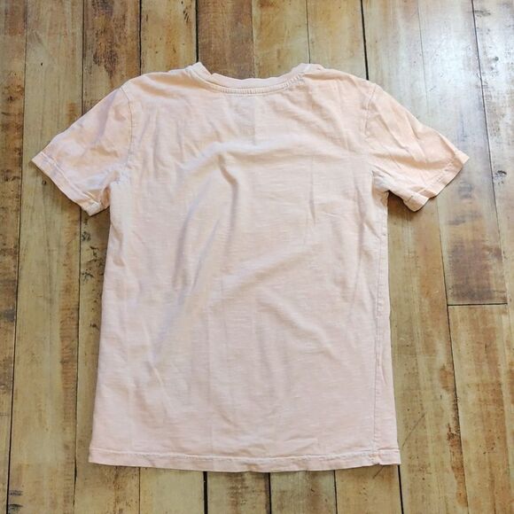 C&C California shirt size 10 cotton orange peach spring summer vintage look - Picture 5 of 5
